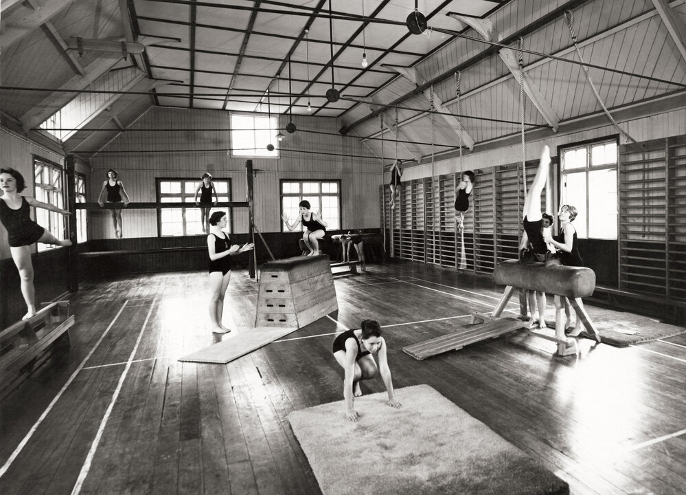 Using Gymnastics equipment