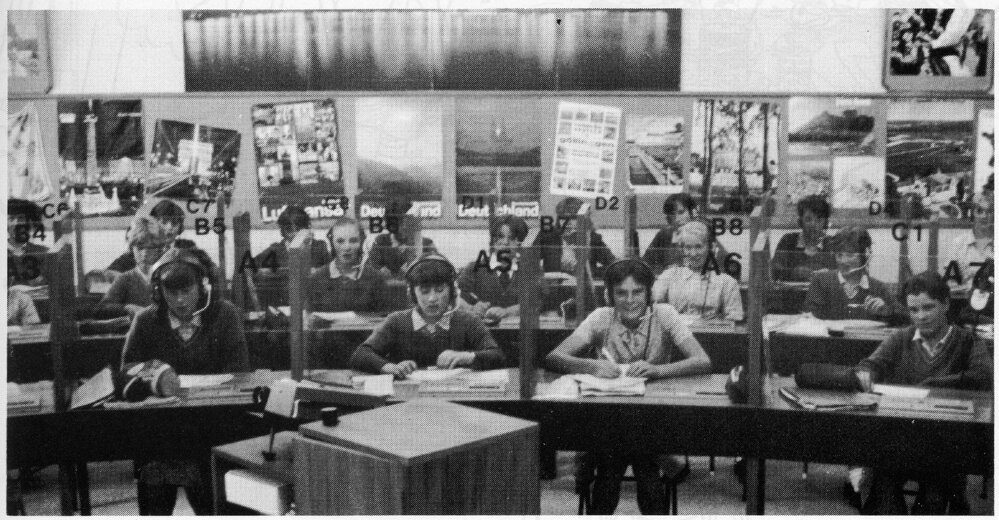Students in a Language Laboratory