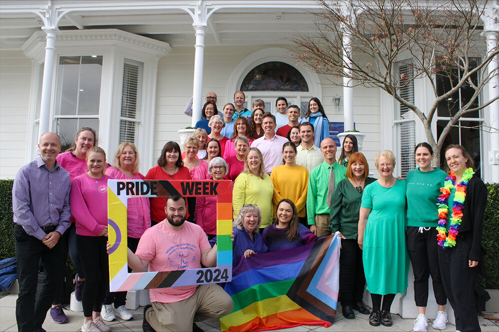 Staff during Pride Week