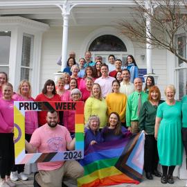 Staff during Pride Week