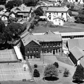 1957 campus aerial photograph
