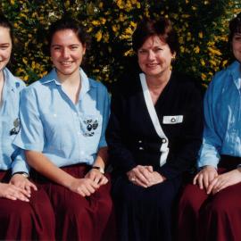 Mrs Gail Thomson with students