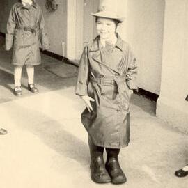 Modelling the new raincoat