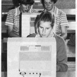 Students in computer class