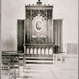 Chapel reredos and alter